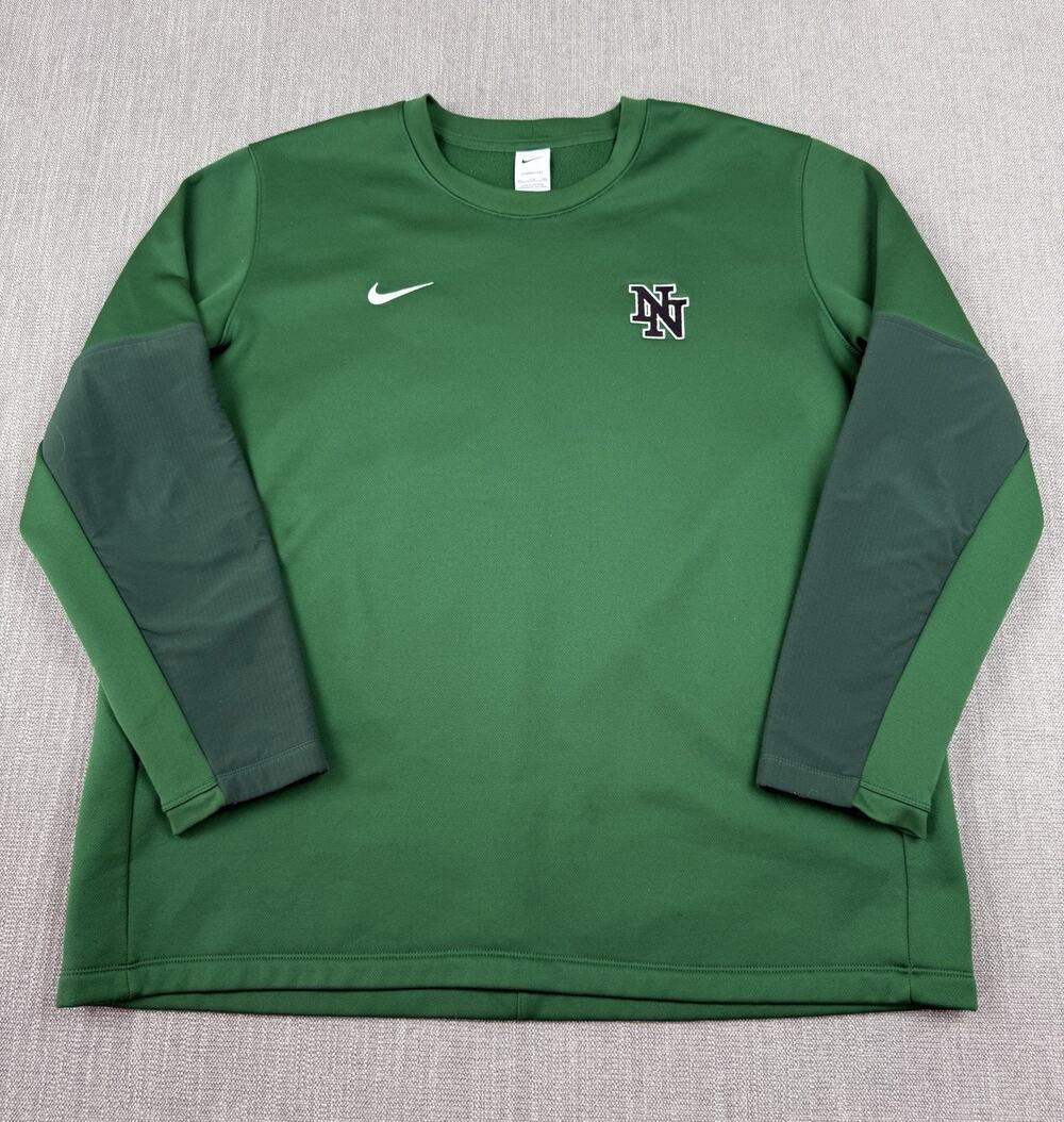 Nike Therma-FIT Norman North Crew Sweatshirt Green Fleece Pullover Men’s XXL